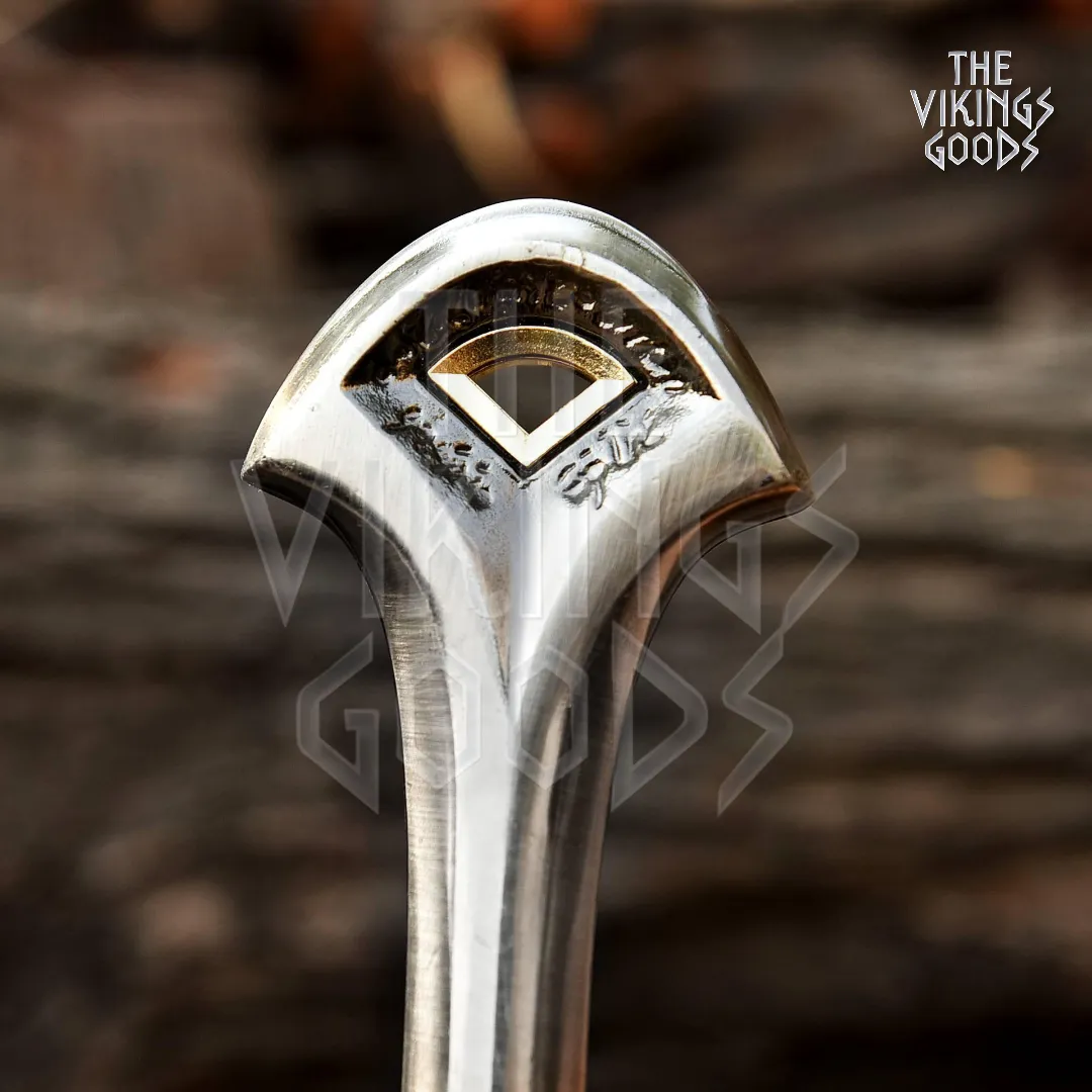 Narsil sword, LOTR sword, stainless steel sword, Aragorn Andúril, fantasy sword, King Elendil sword, Andúril replica, movie prop sword, cosplay sword, Lord of the Rings weapon, medieval sword, display sword, collector sword, sword with wall mount, handmade fantasy blade, leather scabbard sword, engraved Elvish sword, gift for Tolkien fan, high fantasy decor, elven sword replica